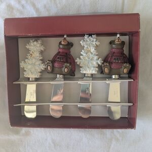 Bear and Snowflake Cheese Spreaders